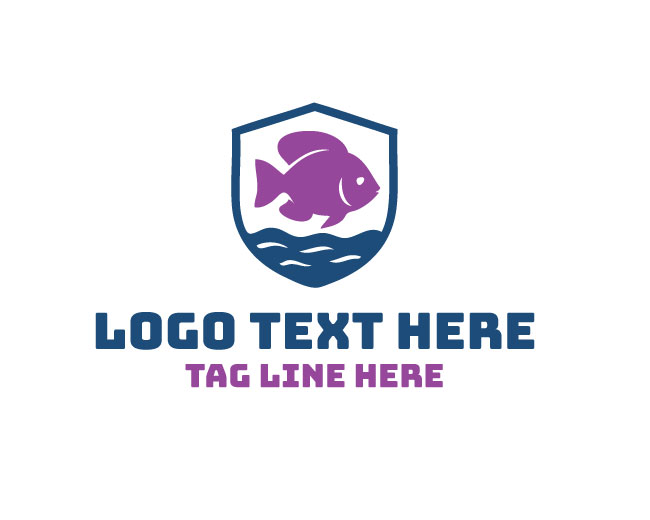 Aquarium Fish Water Logo