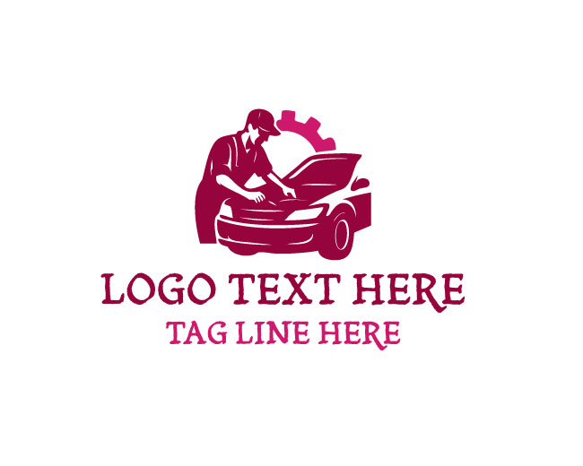 Automotive Repair Engine Logo