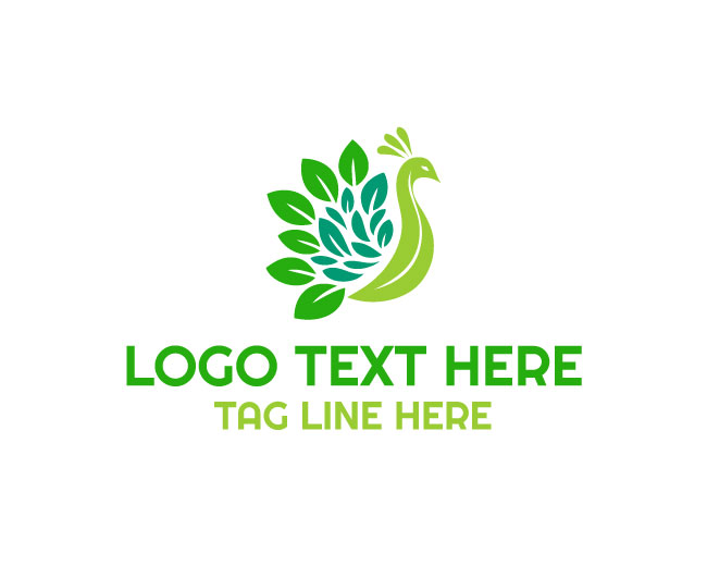 Peacock Elegant Pattern Logo