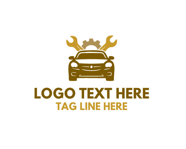 Automotive Repair Engine Service Logo
