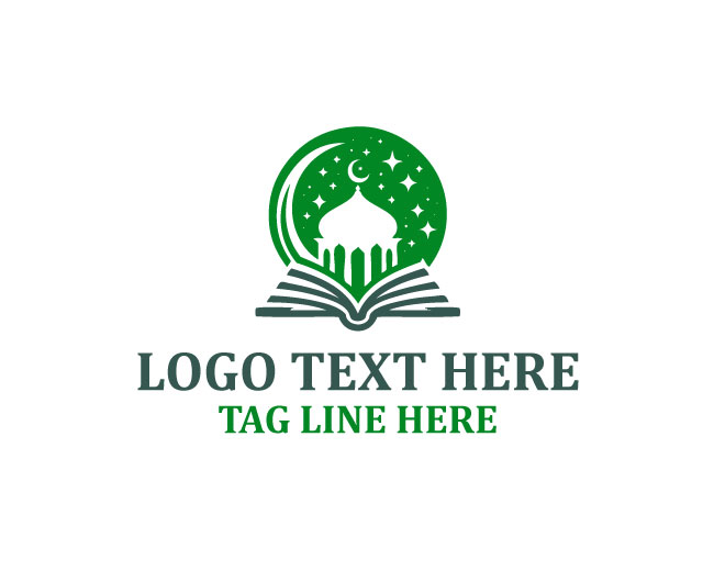  Holy Book Mosque Dome Logo