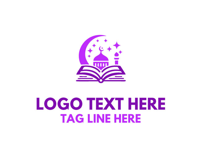  Holy Book Mosque Quran Logo