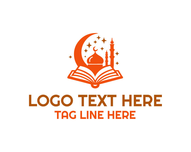  Holy Book Mosque Islamic Heritage Logo