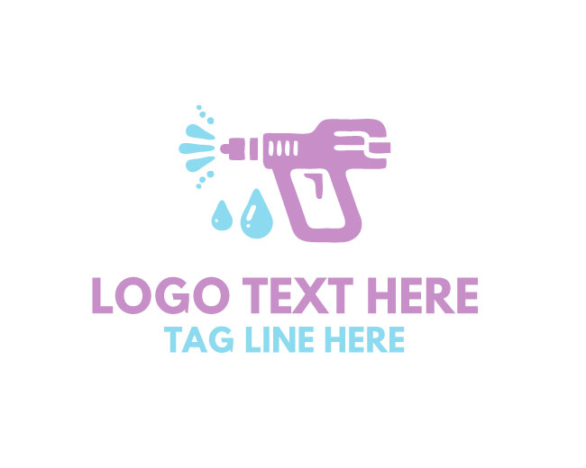 Pressure Wash Water Jet Logo