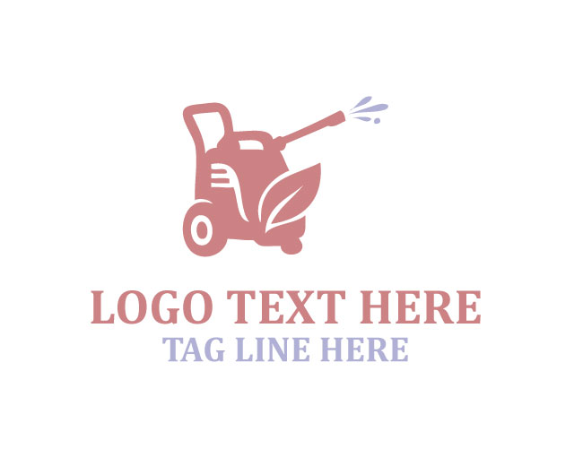 Pressure Washer Home Cleaning Logo