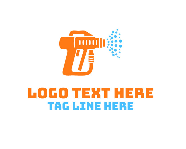 Pressure Wash Gun Clean Logo