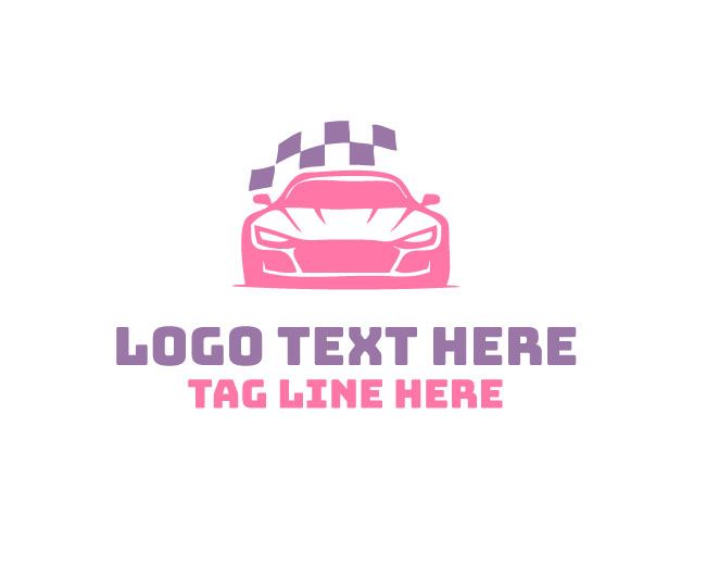 Racing Car Fast Logo