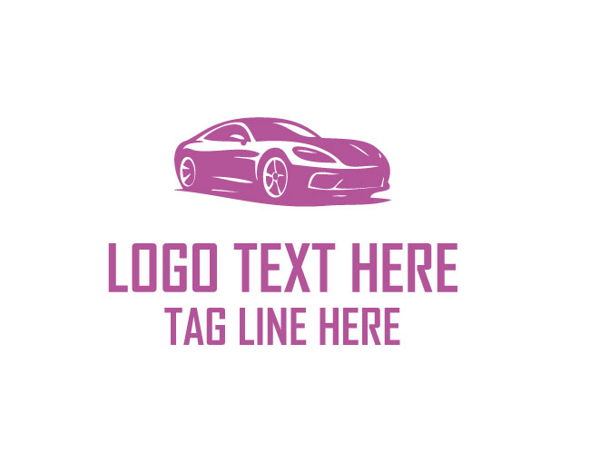 Racing Car Minimal Logo