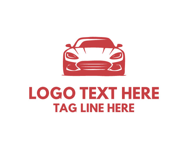 Red Racing Car Logo