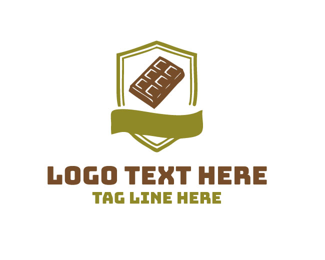 Chocolate emblem shield Logo