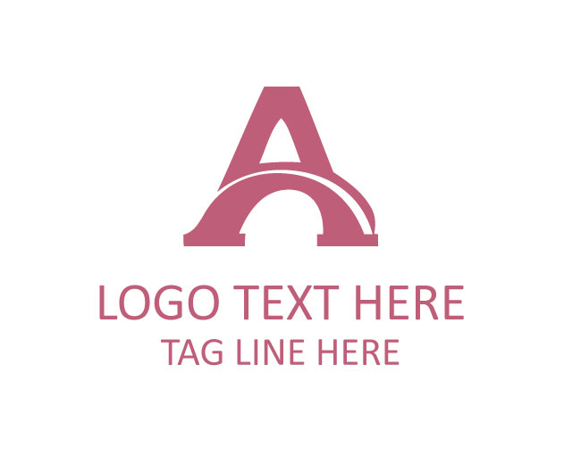 Bridge Letter A Modern Logo
