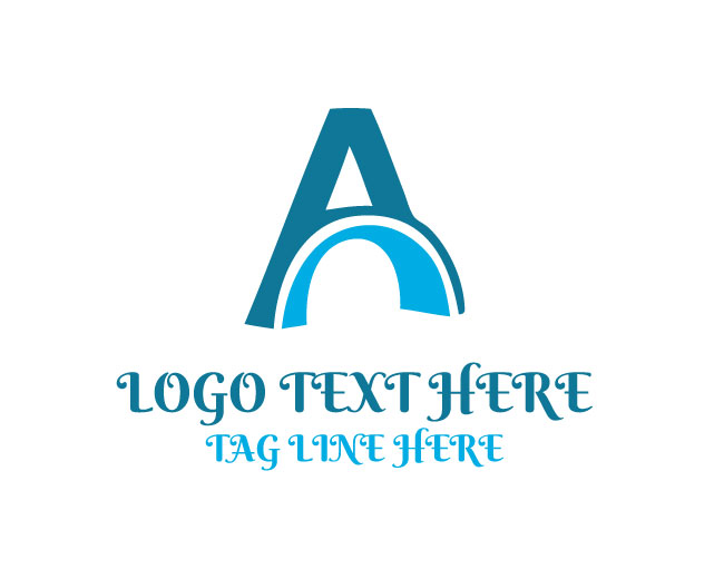 Letter A Bridge Line Logo