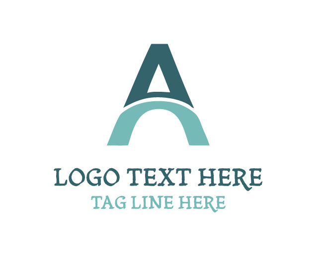  Letter A Bridge Arch Logo