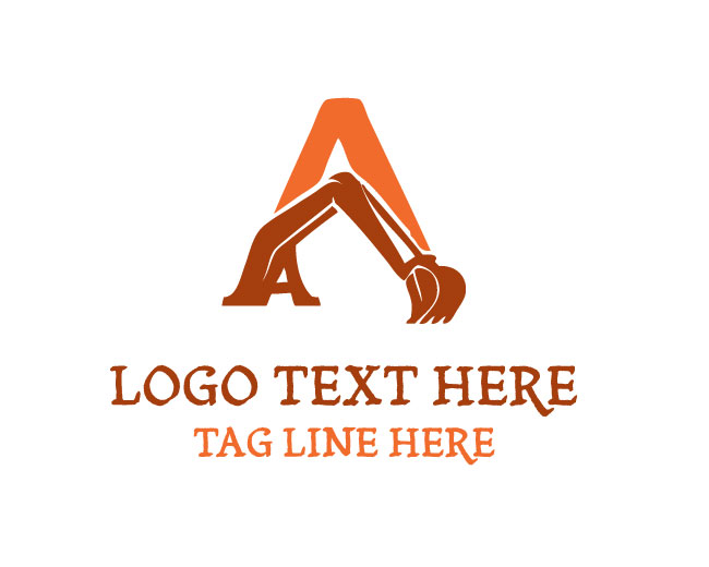 Letter A Excavator Logo