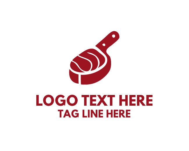 Butcher Knife Meat Logo