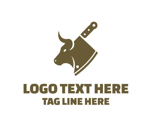 Butcher Cow Knife Logo