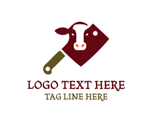Butcher Modern Knife Logo