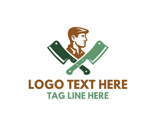 Butcher Simple Knife Logo
