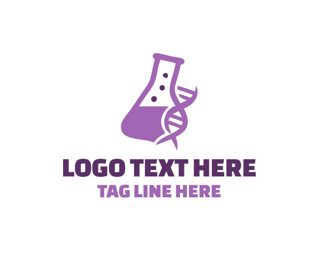 DNA Lab Beaker Logo