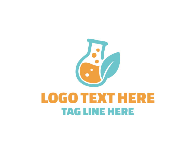 Herbal Lab Beaker Logo