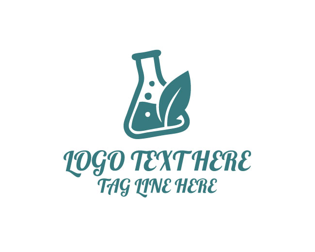 Herbal Botanic Beaker Logo