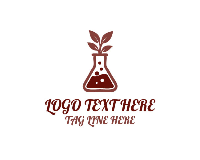 Herbal Bio Beaker Logo