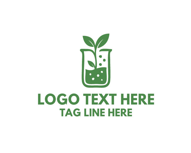 Herbal Nature Beaker Logo