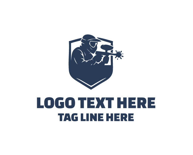 Gun Paintball Strike Logo