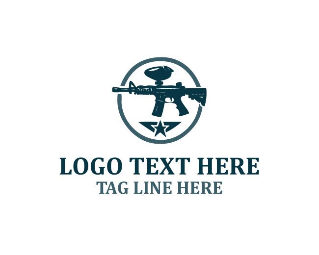 Gun Paintball Sniper Logo
