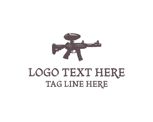 Gun Paintball Striker Logo