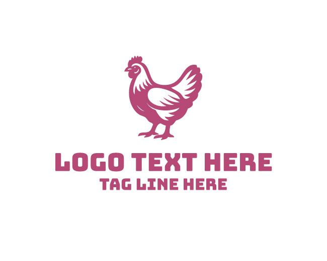 Turkey pink Chicken Logo