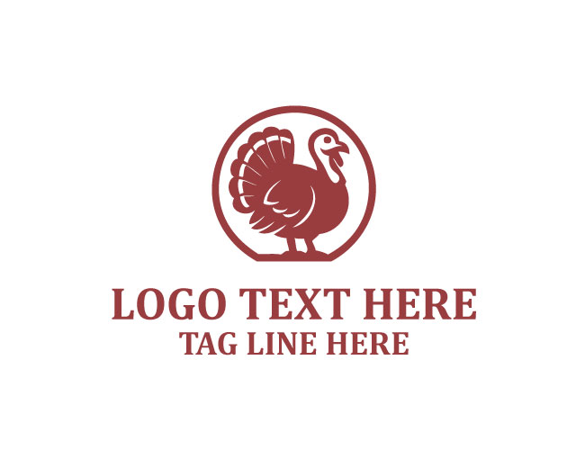Turkey Chicken circle Logo