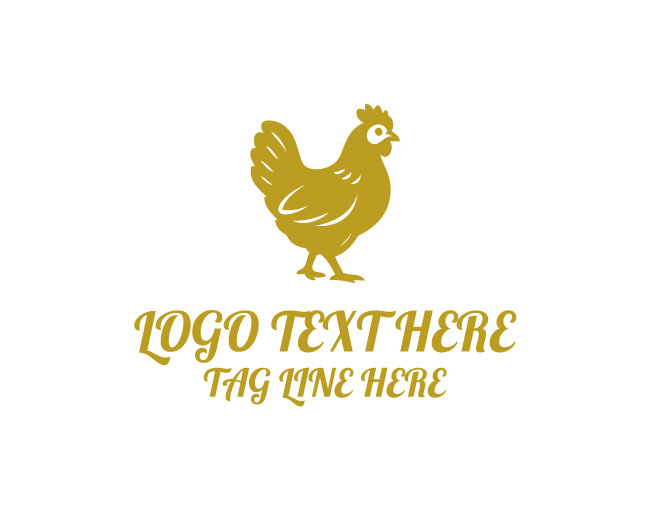 Turkey Chicken elegant  Logo
