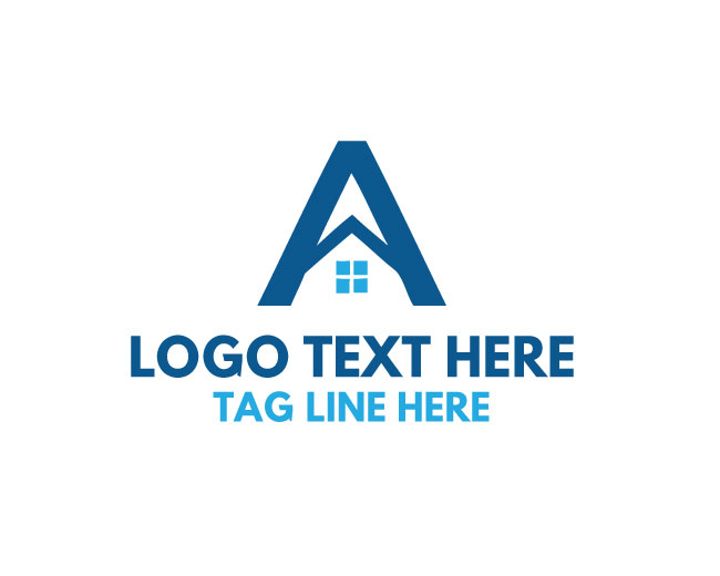 Letter A House Logo