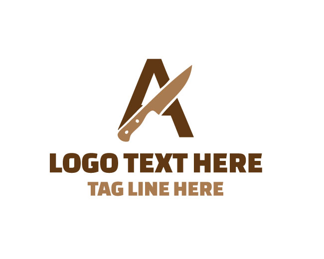 Letter A Blade Logo