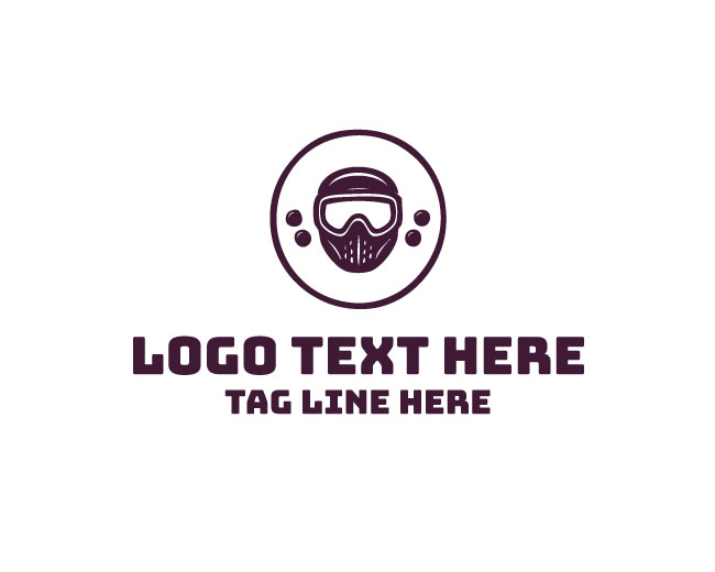 Paintball Gun storm Logo