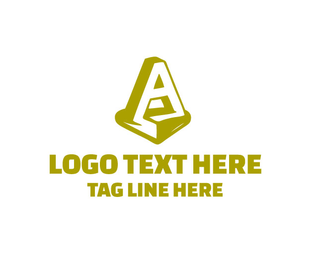 Letter A Pin Map Logo