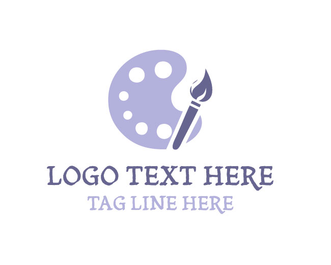 Palette brush Logo