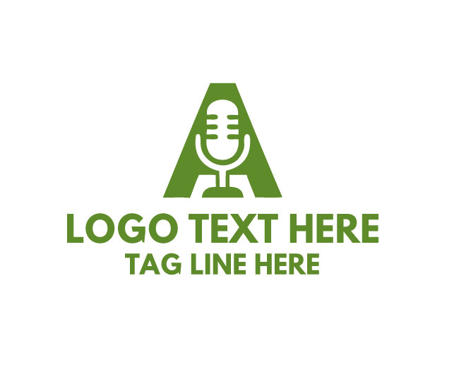 Letter A Mic Podcast Logo