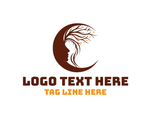 Moon Women Tree Logo