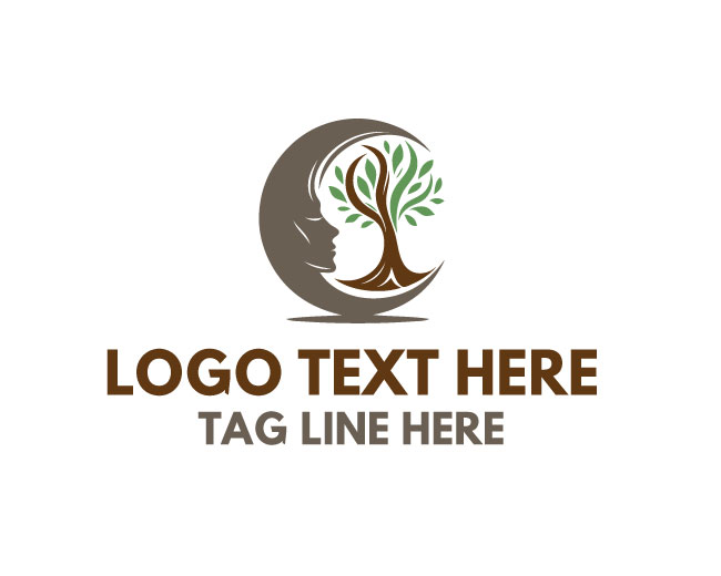 Crescent Tree Woman Logo