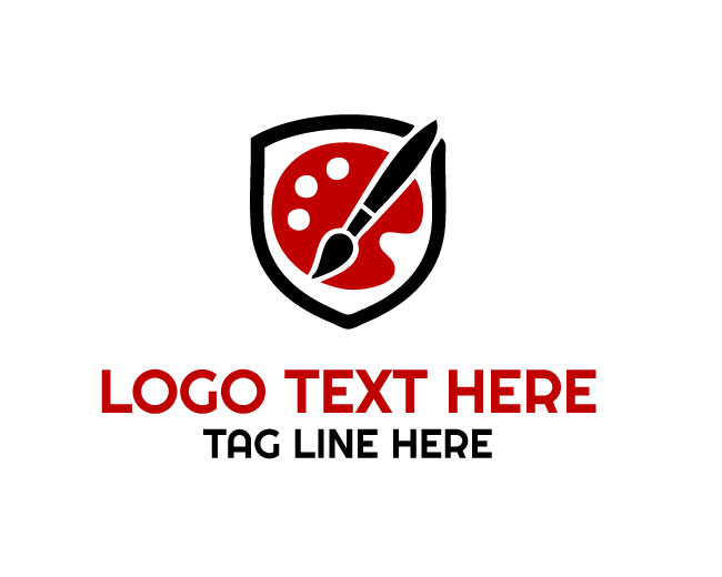Palette Brush Stroke Logo