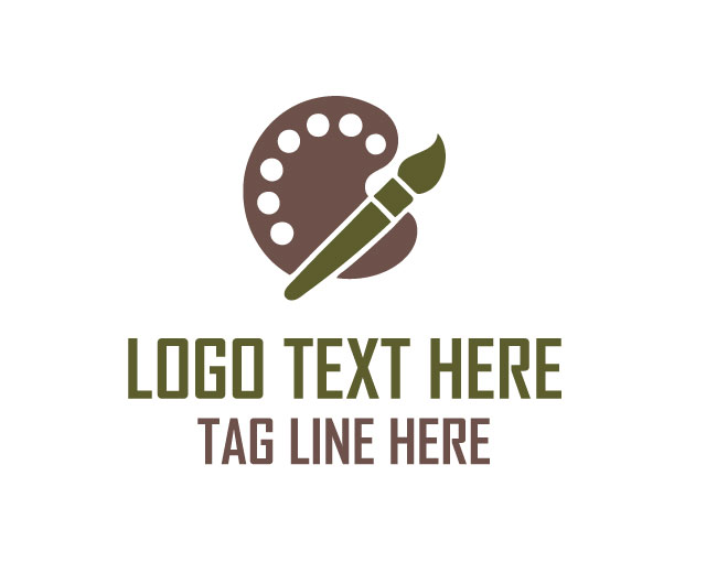 Palette Creative Mark Logo logo template preview