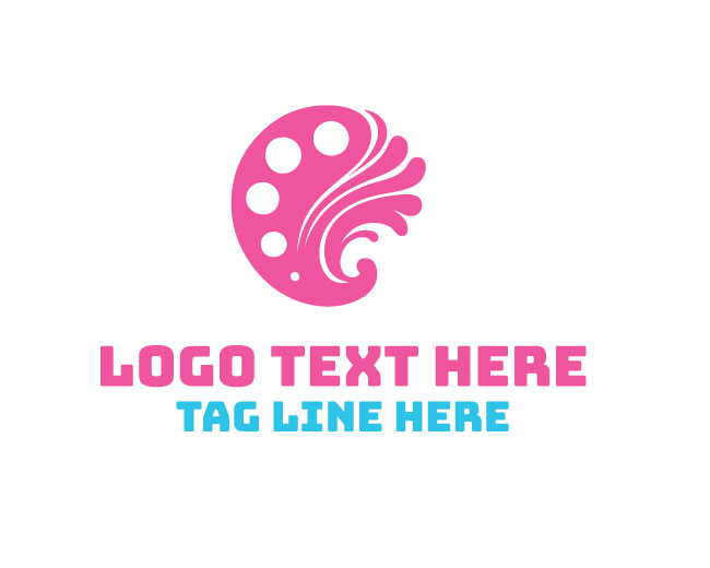 Palette Paint Dot Logo