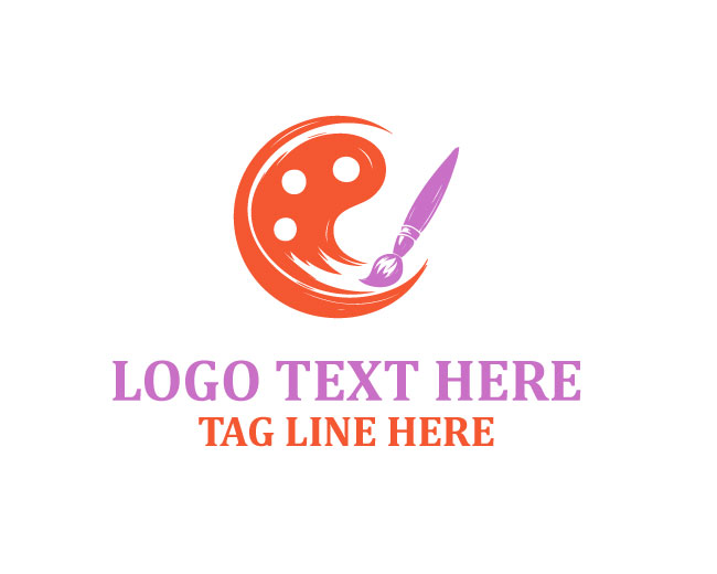 Palette Artistic Lines Logo