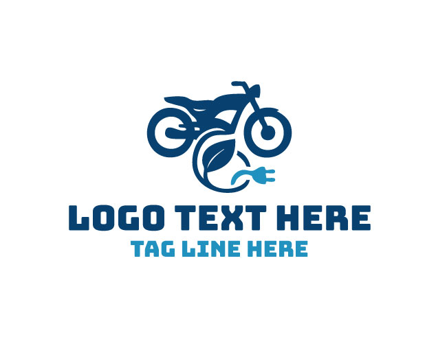 Electric Bike Leaf Logo