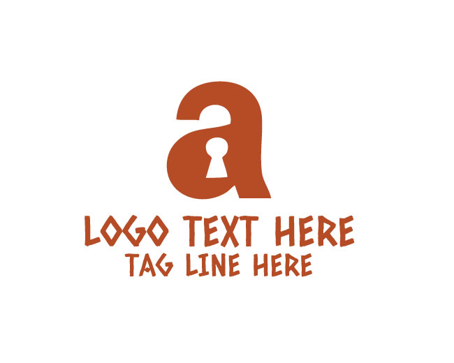 Letter A Key Logo