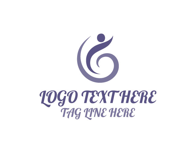 Human Yoga Swirl Logo
