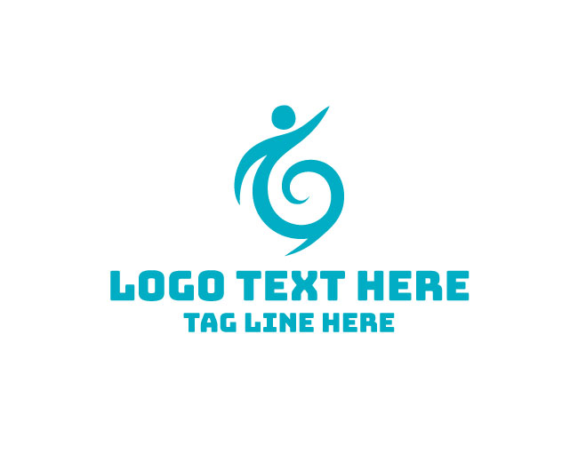 Wellness Figure Swirl Logo