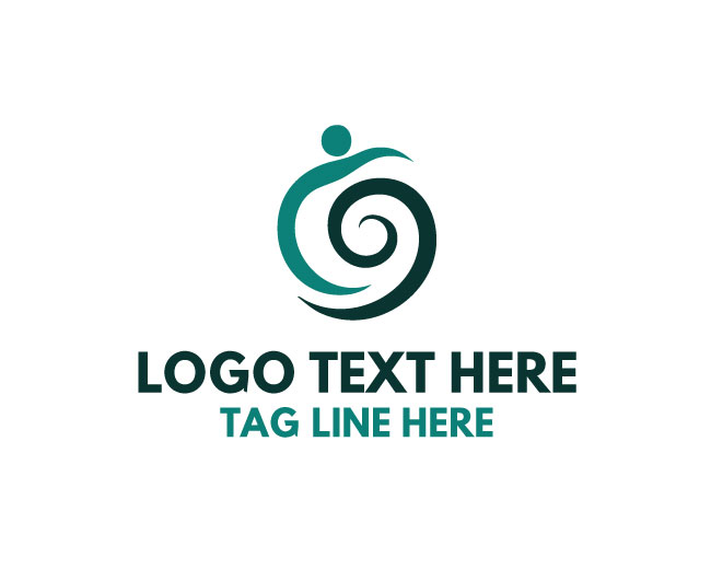 Human Balance Swirl Logo